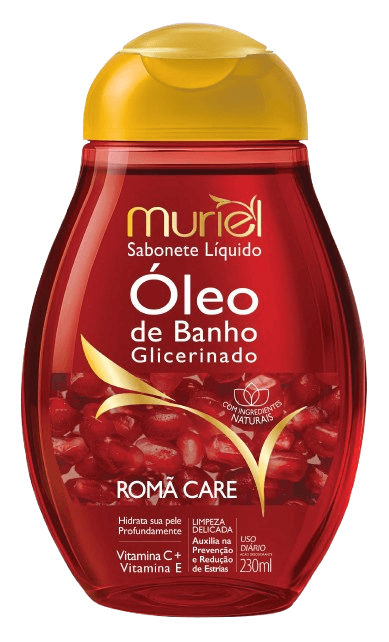 SABONETE LÍQUIDO MURIEL ÓLEO DE BANHO ROMÃ CARE 230ML