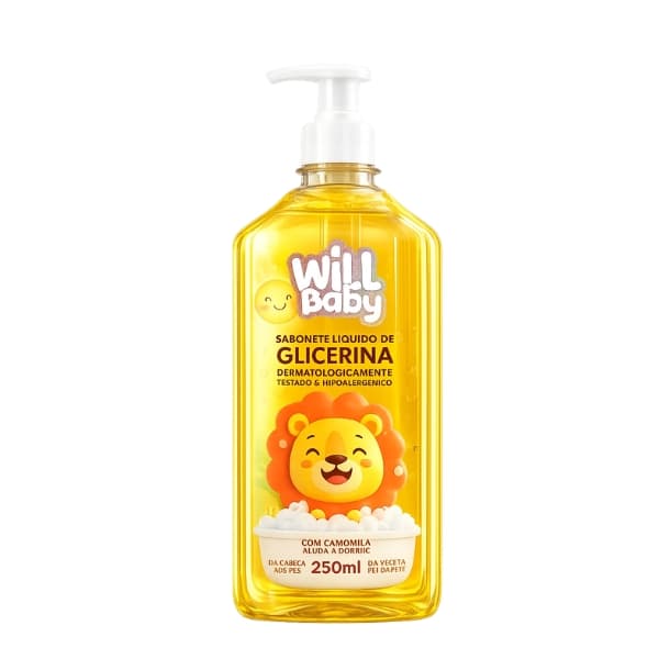 SABONETE LIQUIDO GLICERINADO WILL BABY 250ML