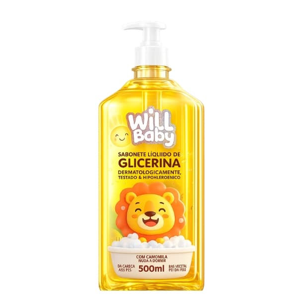 SABONETE LIQUIDO GLICERINADO WILL BABY 500ML