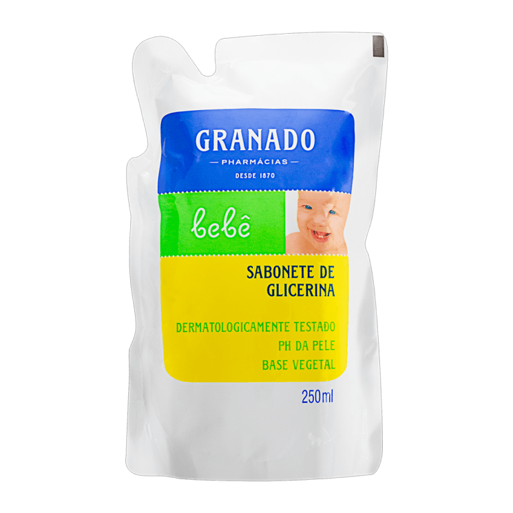 REFIL GRANADO SABONETE BEBÊ GLICERINADO 250ML