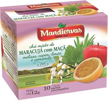 CHÁ MANDIERVAS MARACUJÁ COM MAÇÃ 12GR