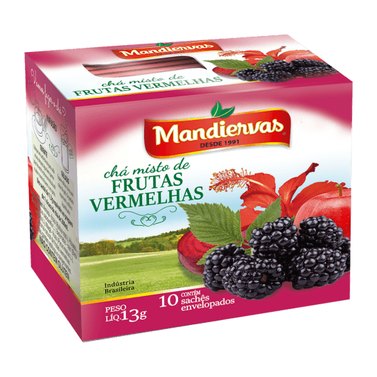 CHÁ MANDIERVAS FRUTAS VERMELHAS 13GR