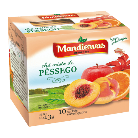 CHÁ MANDIERVAS PÊSSEGO 13GR