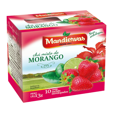 CHÁ MANDIERVAS MORANGO 13GR