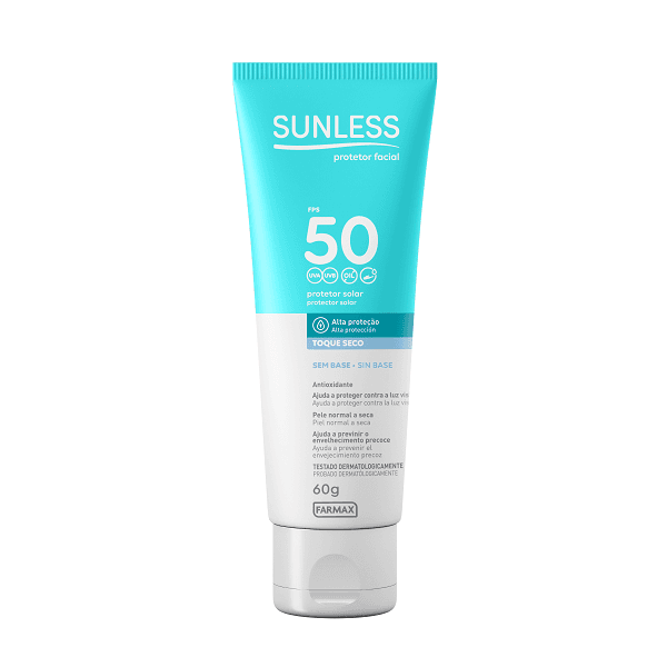 PROTETOR SOLAR SUNLESS FACIAL TOQUE SECO FPS50 60GR