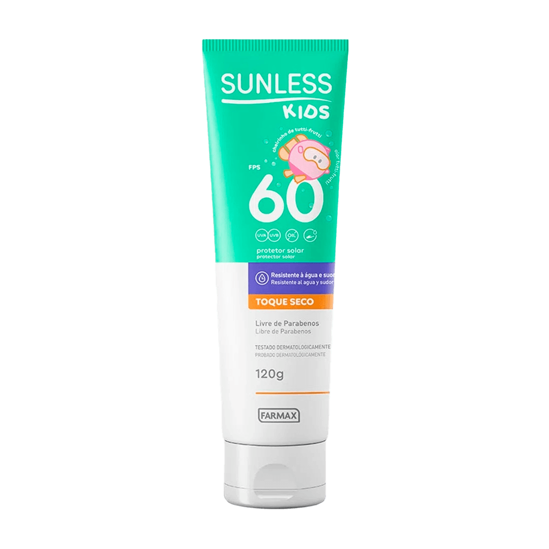 PROTETOR SOLAR SUNLESS TOQUE SECO KIDS FPS60 120G