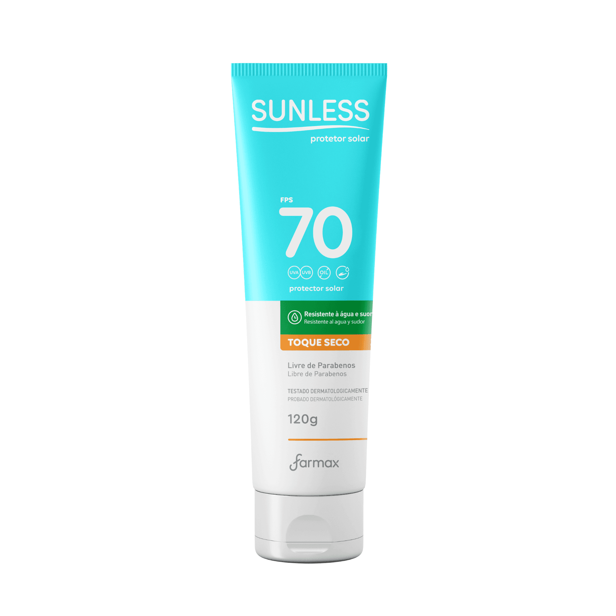 PROTETOR SOLAR SUNLESS TOQUE SECO FPS-70 120GR