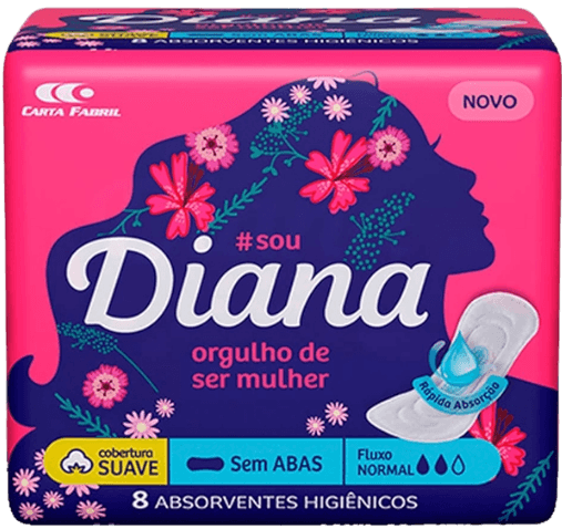 ABSORVENTE DIANA SUAVE SEM ABAS 8UN