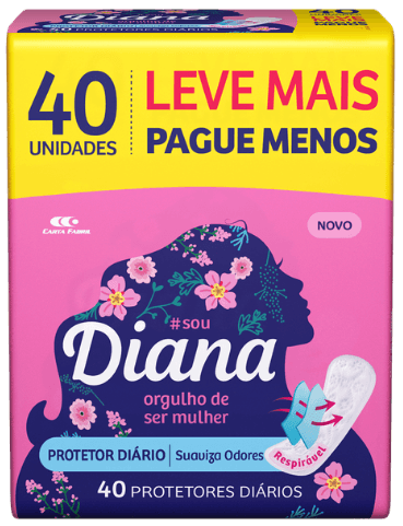 PROTETOR DIÁRIO DIANA 40UN