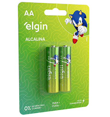PILHA ELGIN ALCALINA AA BLISTER 2UN