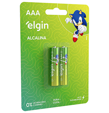 PILHA ELGIN ALCALINA AAA BLISTER 2UN
