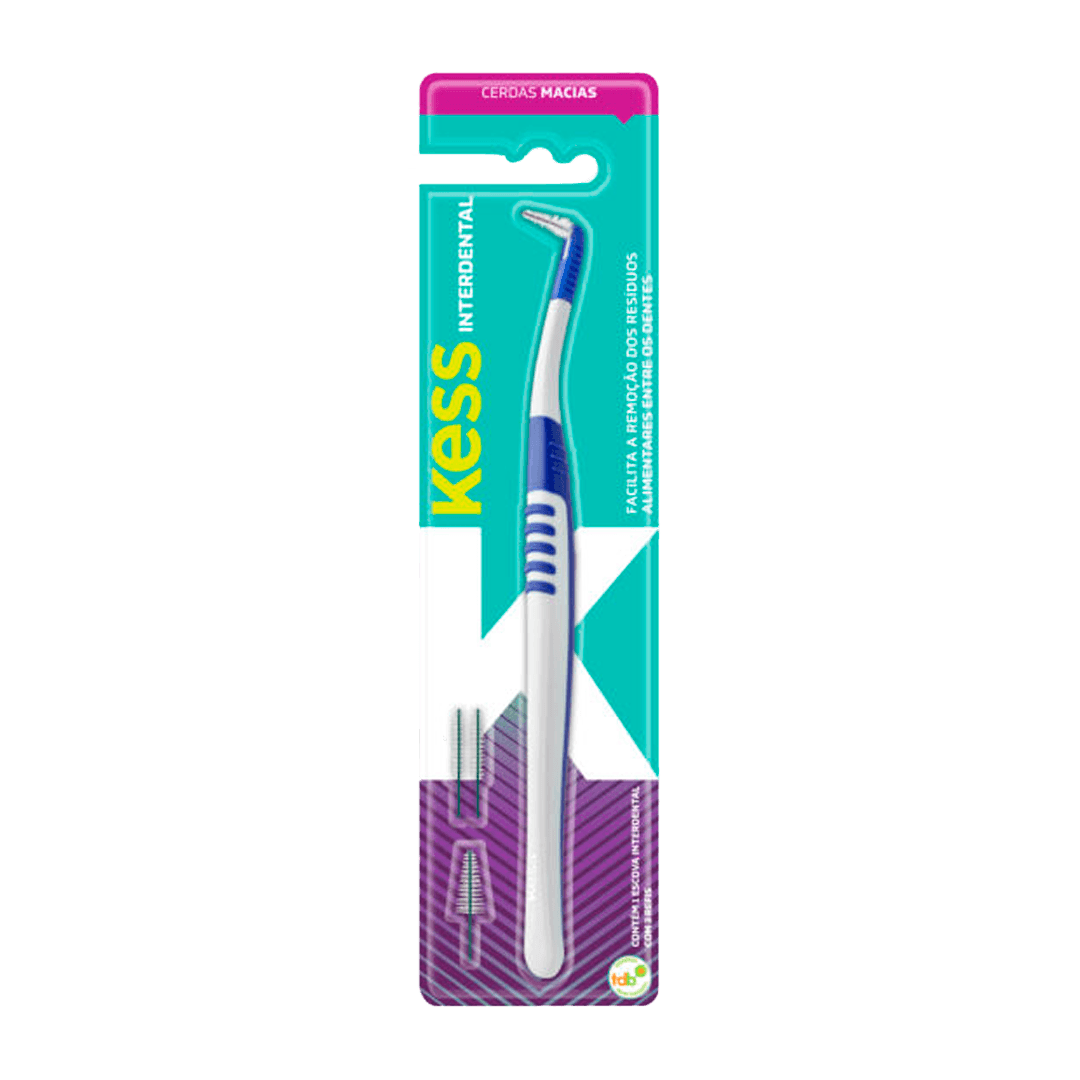 ESCOVA DENTAL KESS INTERDENTAL COM 4 REFIS- REF 19