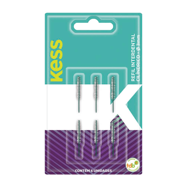 REFIL INTERDENTAL KESS CONICO COM 6 UN - REF 1993 
