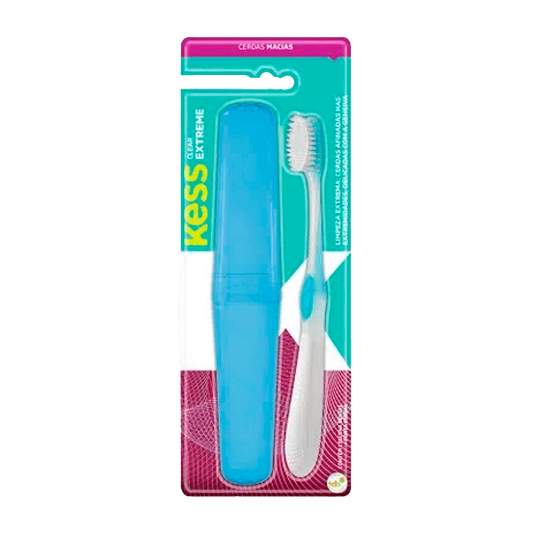 ESCOVA DENTAL KESS COMBO PERFECT COM PORTA ESCOVA 