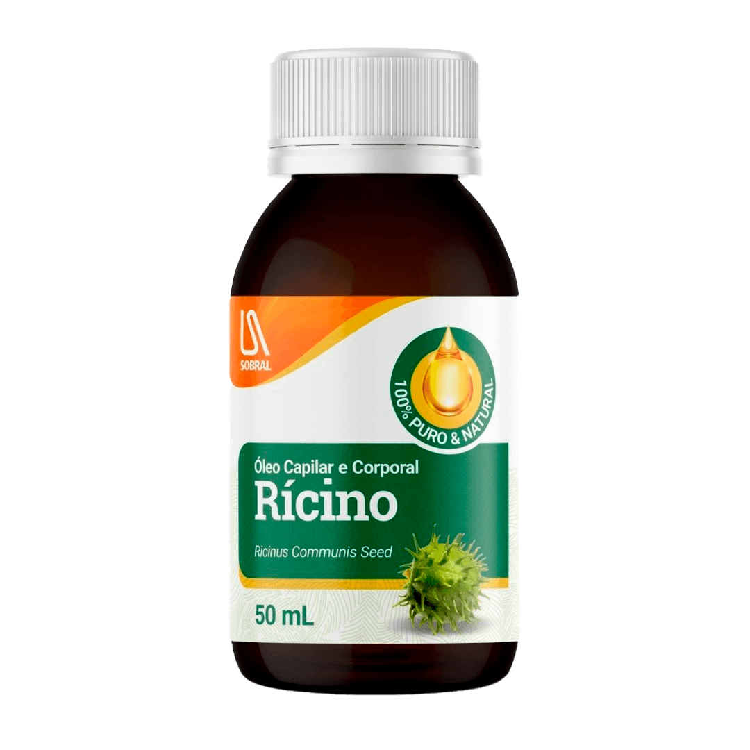 ÓLEO DE RÍCINO 100% SOBRAL 50ML