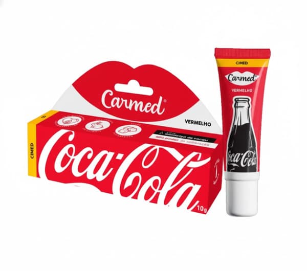 HIDRATANTE LABIAL CARMED COCA COLA VERMELHO 10GR