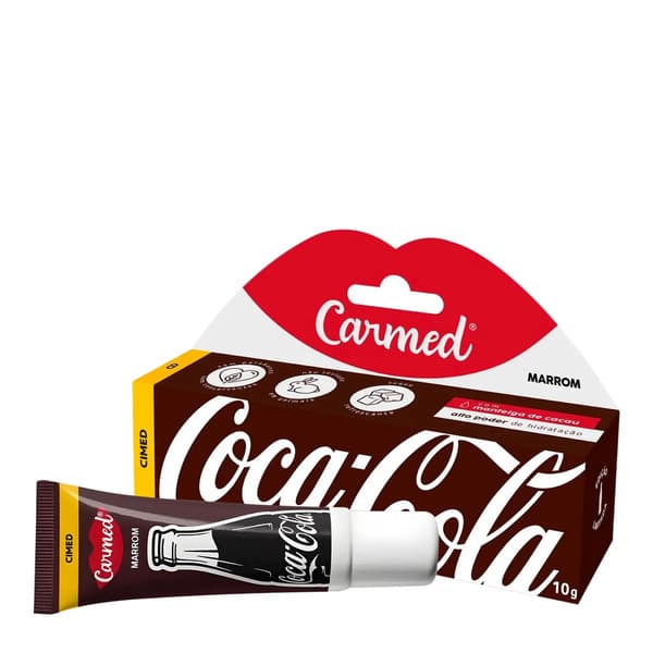 HIDRATANTE LABIAL CARMED COCA COLA MARROM 10GR