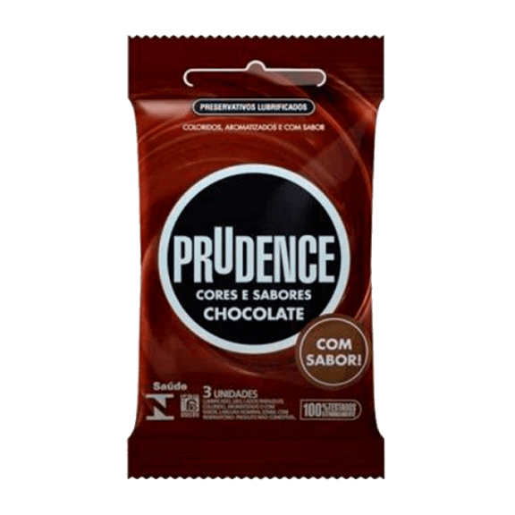 PRESERVATIVO PRUDENCE C & S CHOCOLATE 3 UNIDADE