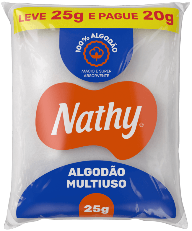 ALGODAO NATHY 025 GR SAQUINHO