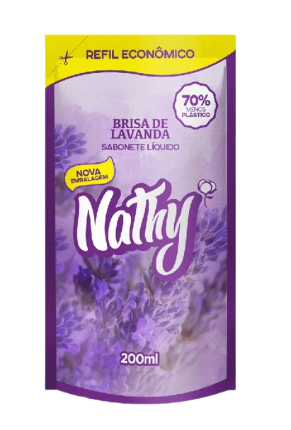 SABONETE LIQUIDO NATHY REFIL BRISA DE LAVANDA 200M