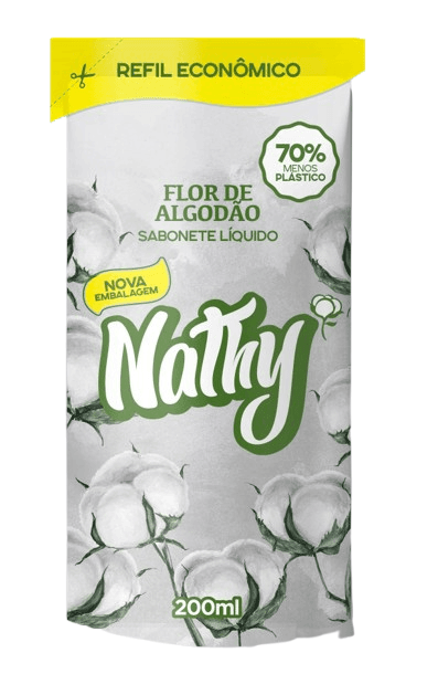 SABONETE LIQUIDO NATHY REFIL FLOR DE ALGODAO 200ML
