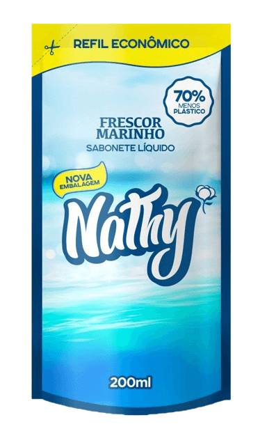 SABONETE LIQUIDO NATHY REFIL FRESCOR MARINHO 200ML