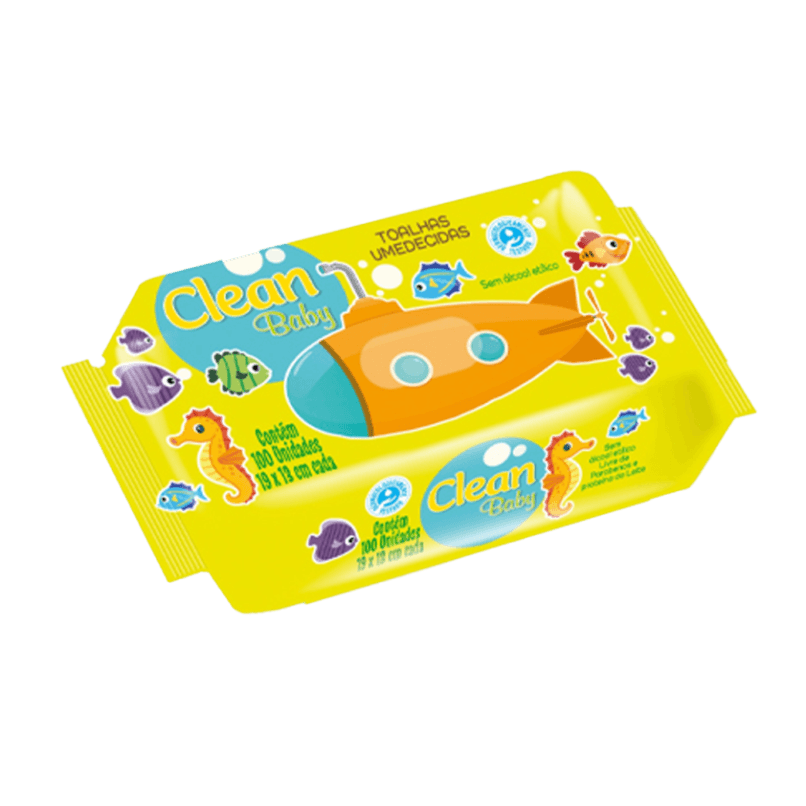 LENÇO UMEDECIDO CLEAN BABY 100UN