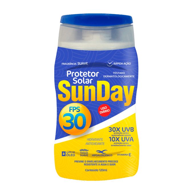 PROTETOR SOLAR SUNDAY FPS30 NUTRIEX 120ML