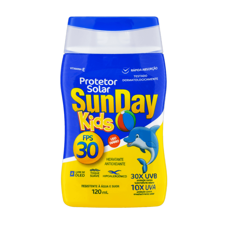 PROTETOR SOLAR SUNDAY KIDS FPS30 NUTRIEX 120ML