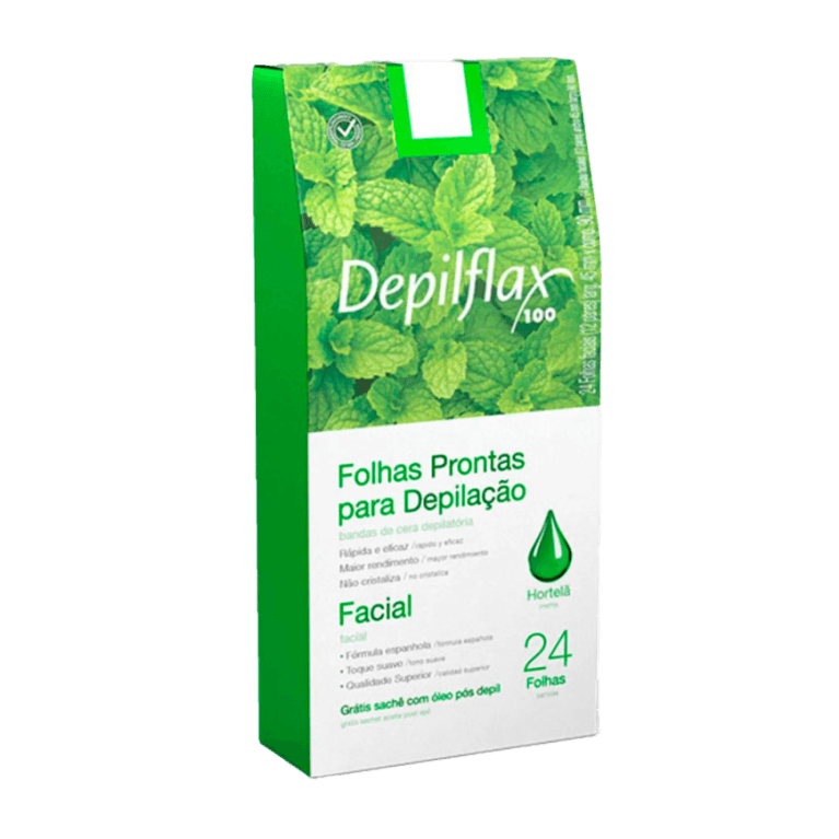 FOLHAS FACIAIS DEPILFLAX HORTELA 24 UN