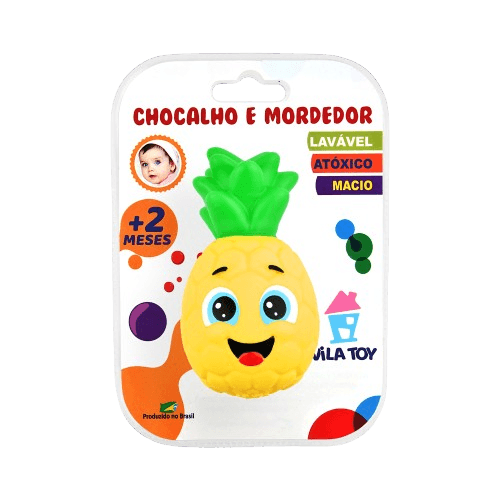 MORDEDOR E CHOCALHO VILA TOY ABACAXI