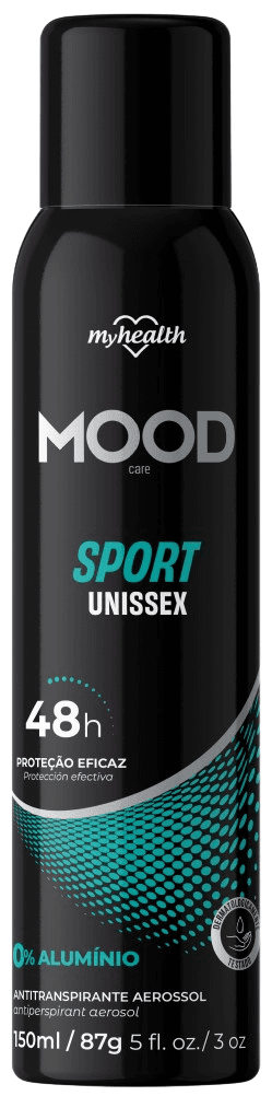 DESODORANTE MOOD AEROSSOL 48H UNISSEX SPORT 150ML 
