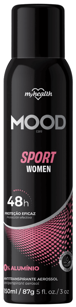 DESODORANTE MOOD AEROSSOL 48H WOMEN SPORT 150ML 