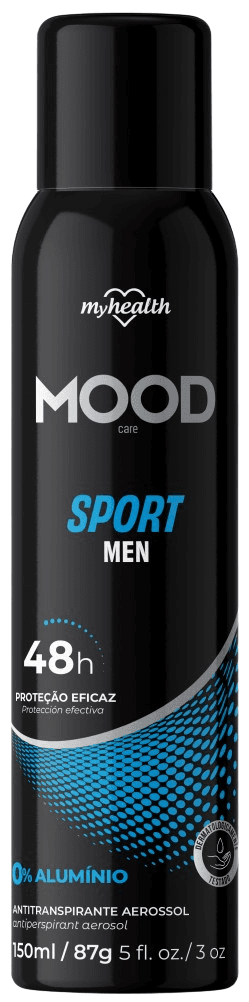 DESODORANTE MOOD AEROSSOL 48H MEN SPORT 150ML 