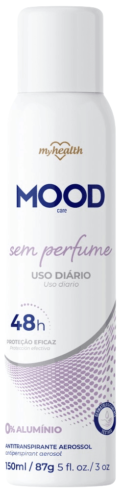 DESODORANTE MOOD AEROSSOL 48H SEM PERFUME 150ML 