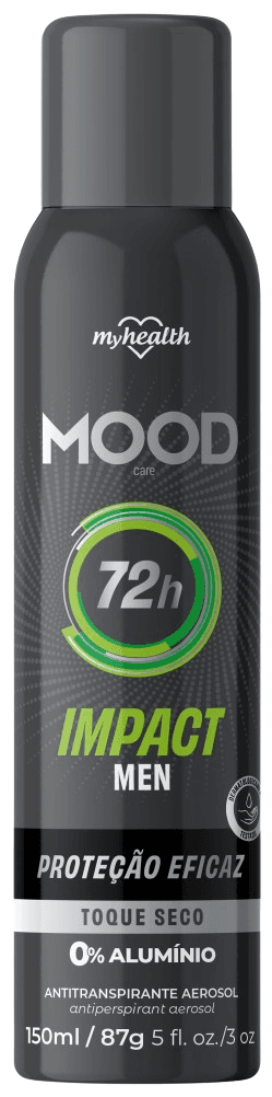DESODORANTE MOOD AEROSSOL 72H MEN IMPACT 150ML