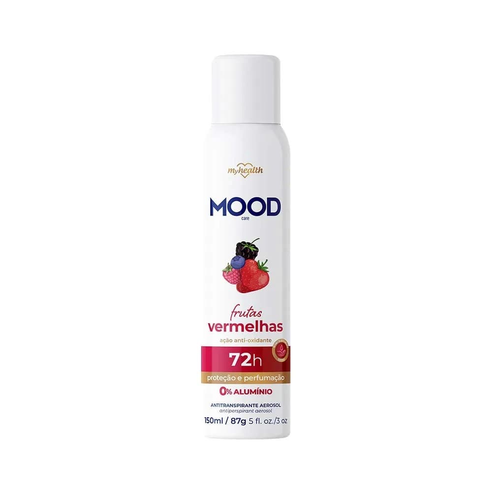 DESODORANTE MOOD AEROSSOL 72H FRUTAS VERMELHAS 150ML