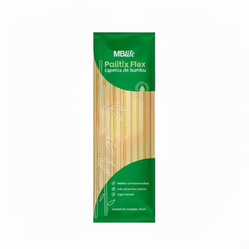 ESPETINHO DE BAMBU MEDIX 18CM 50UN