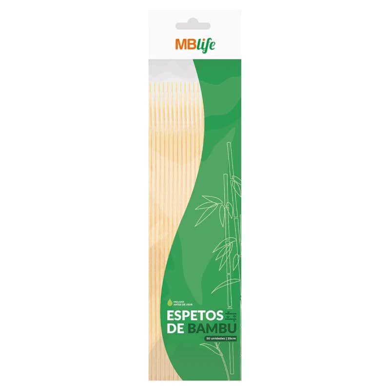 ESPETINHO DE BAMBU MEDIX 25CM 50UN