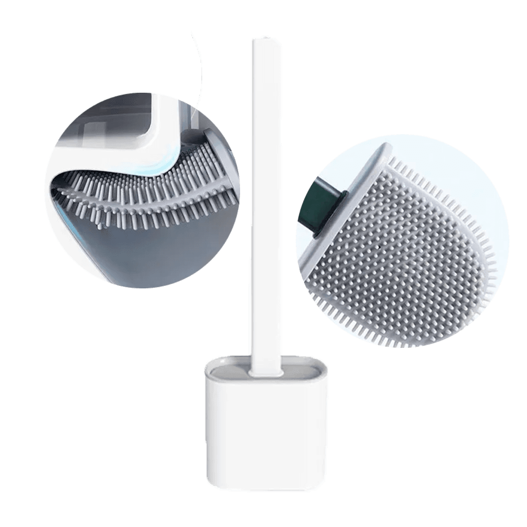 ESCOVA SANITARIA SILICONE SUPORTE 8407 H&M