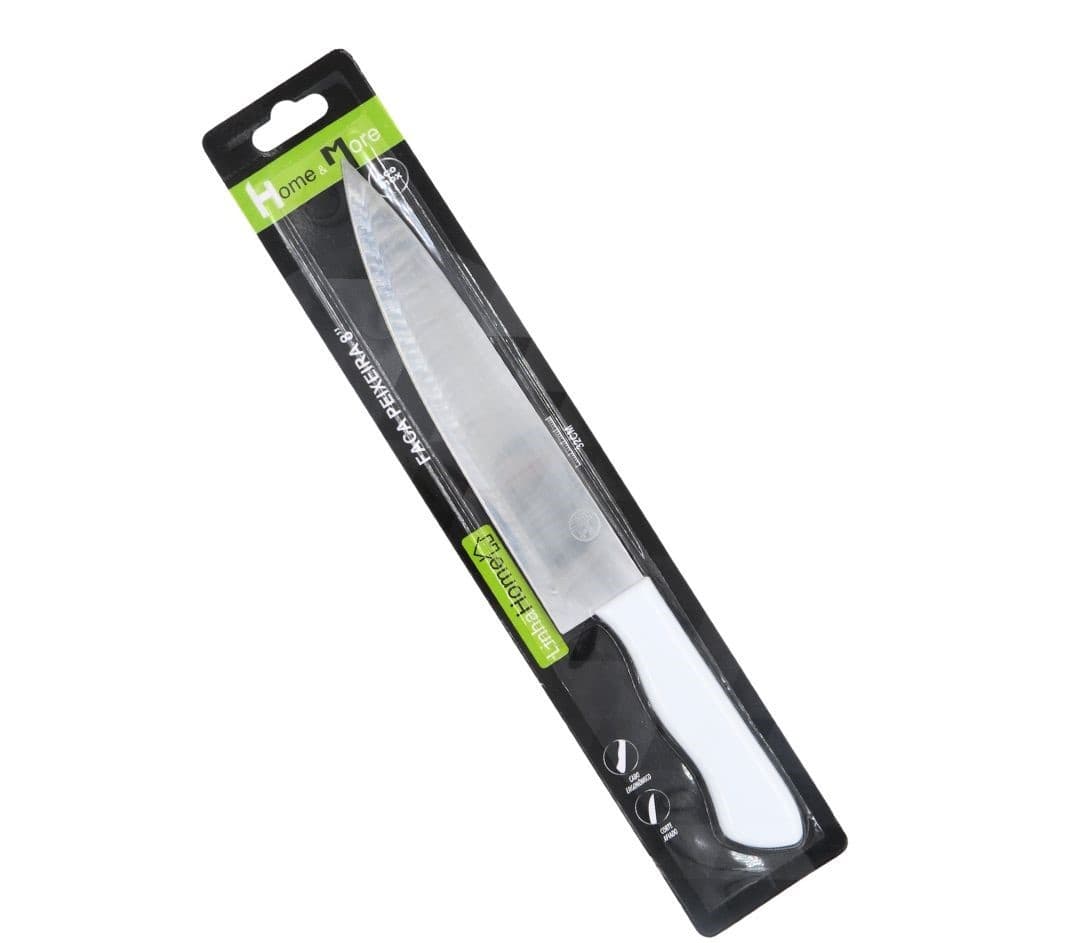 FACA DE ACO INOX COM CABO PLASTICO 8 HM463