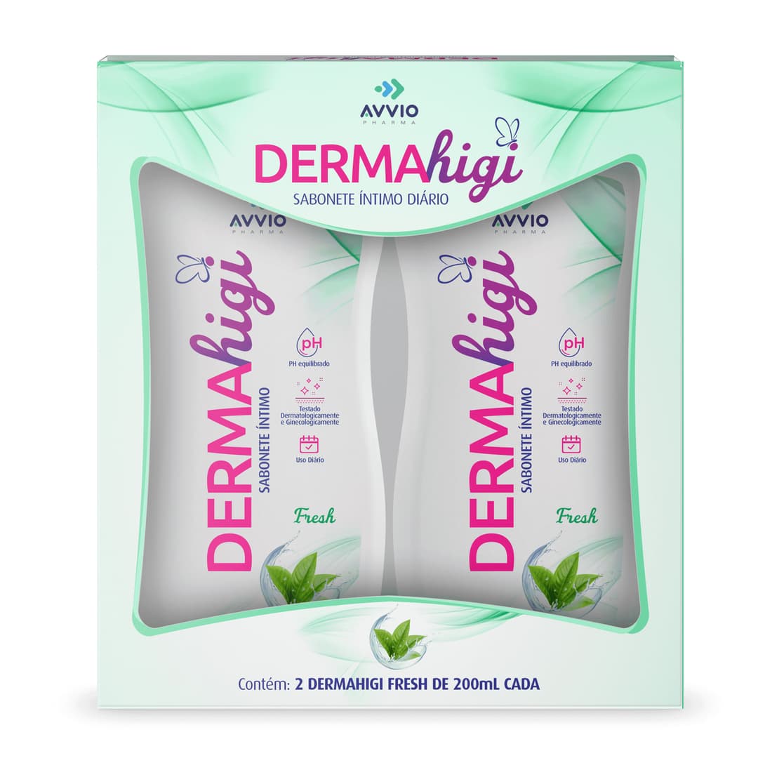KIT SABONETE ÍNTIMO DERMAHIGI FRESH 2X200ML