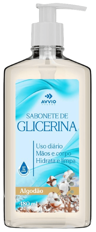 SABONETE LIQUIDO AVVIO GLICERINADO ALGODÃO 480ML