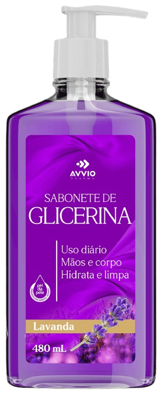 SABONETE LÍQUIDO AVVIO GLICERINADO LAVANDA 480ML
