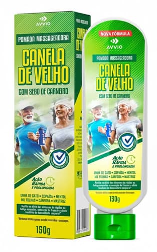 CANELA DE VELHO COM SEBO DE CARNEIRO AVVIO 150GR