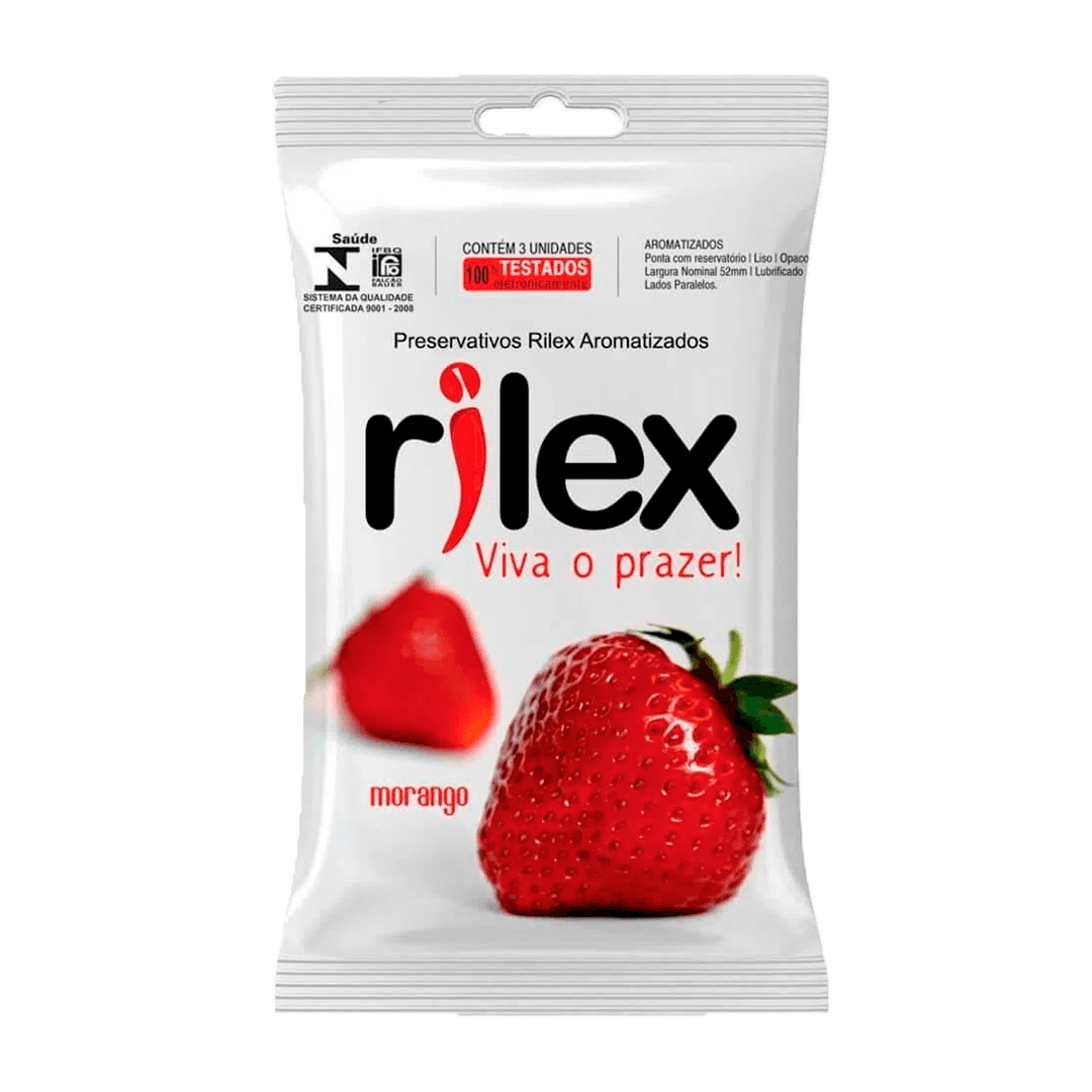 PRESERVATIVO RILEX MORANGO 3 UN