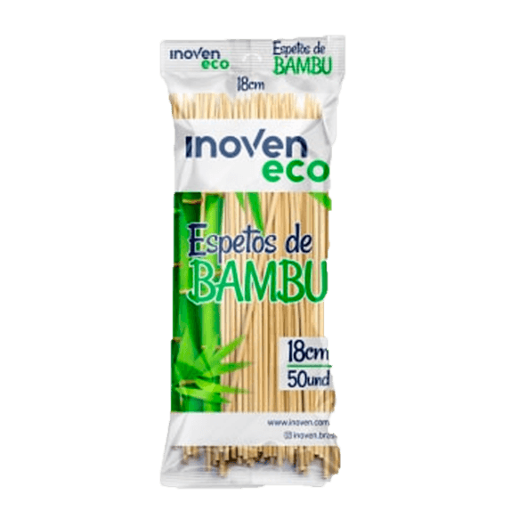 ESPETINHO DE BAMBU INOVEN 18CM 50UN