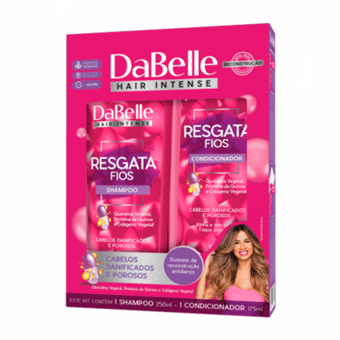 KIT DABELLE SHAMPOO 250ML+ CONDICIONADOR 200ML RES
