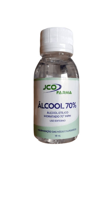 ÁLCOOL LÍQUIDO JCO FARMA 70% 50ML