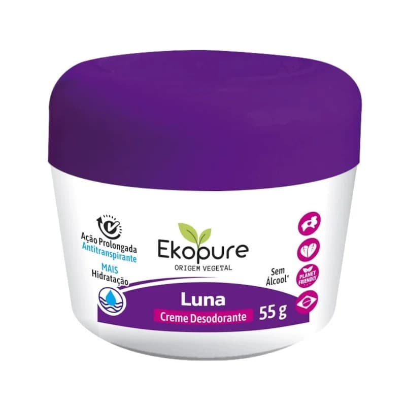 DESODORANTE EKOPURE CREME LUNA 55GR 